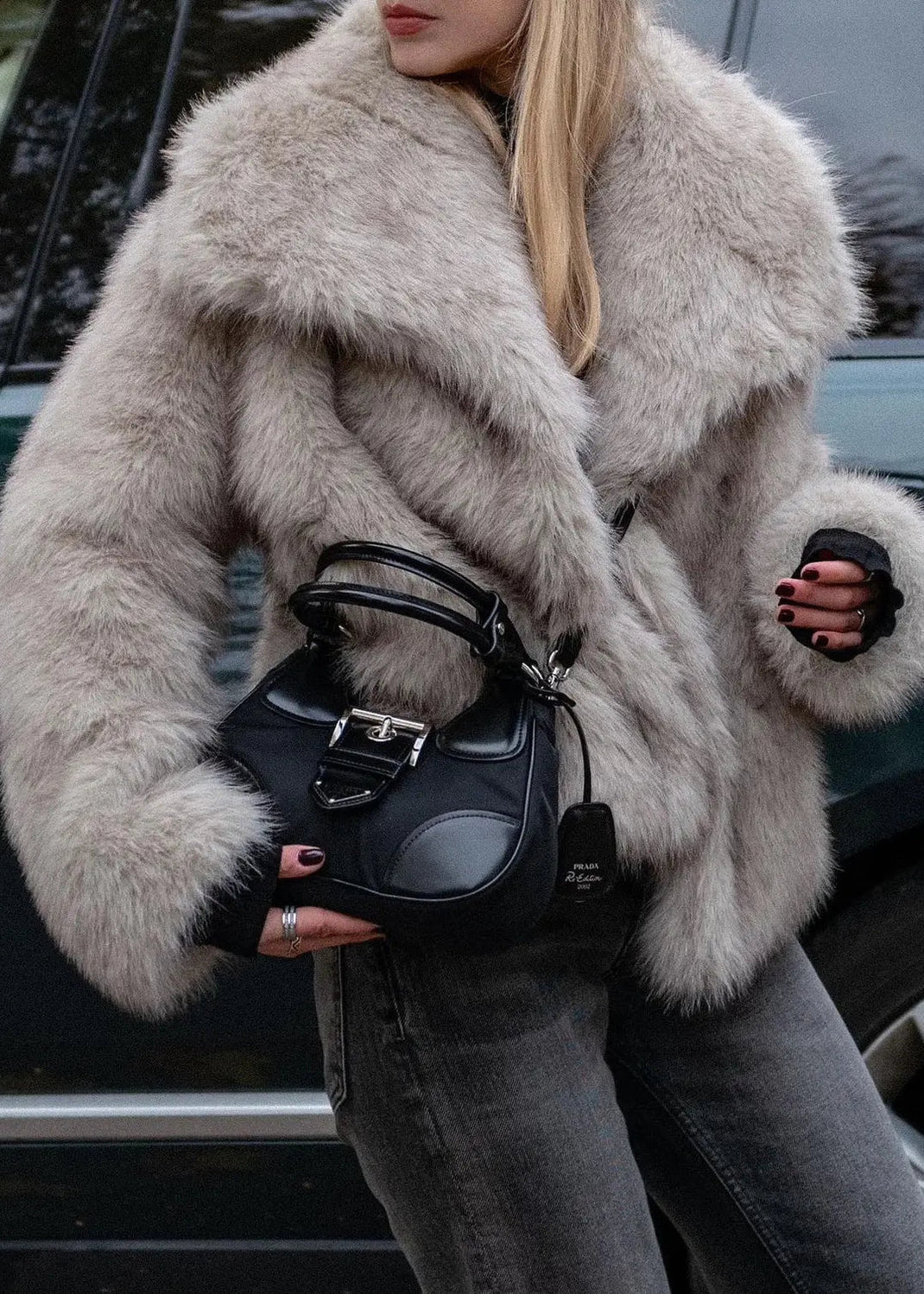Fluffy fur-Manteau