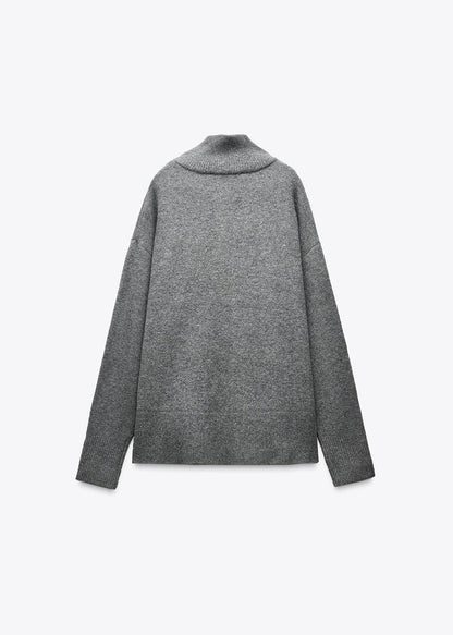 Pull à col montant